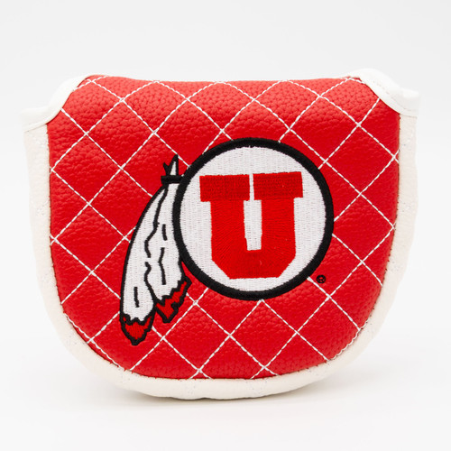Utah Utes Solid Quilted Golf Mallet Putter Cover