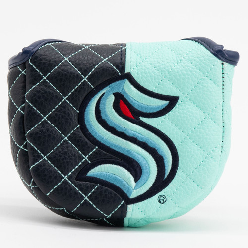 Seattle Kraken Split Quilted Golf Mallet Putter Cover