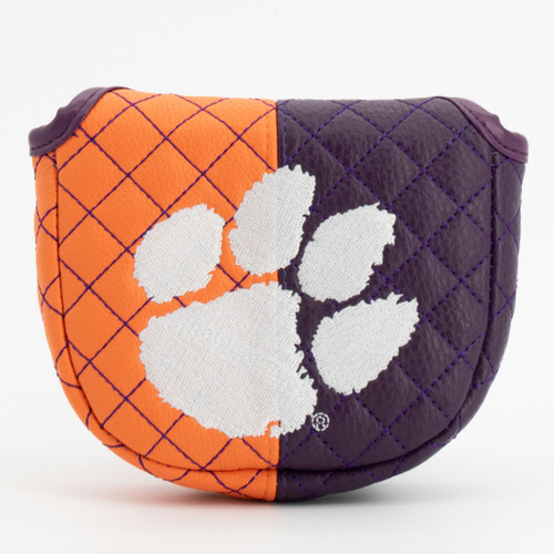 Clemson Tigers Split Quilted Golf Mallet Putter Cover