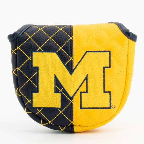 Michigan Wolverines Split Quilted Golf Mallet Putter Cover