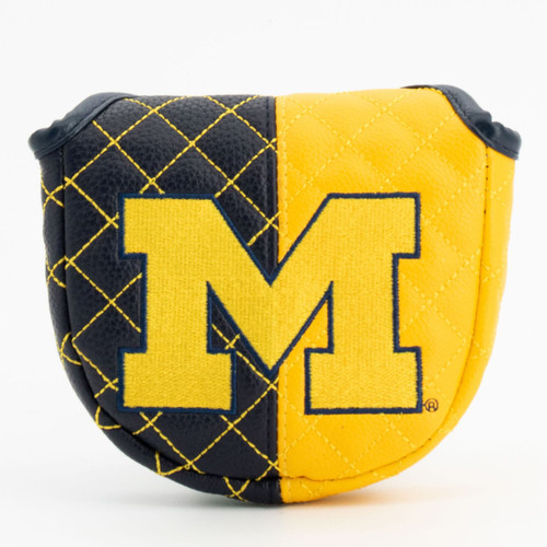 Michigan Wolverines Split Quilted Golf Mallet Putter Cover