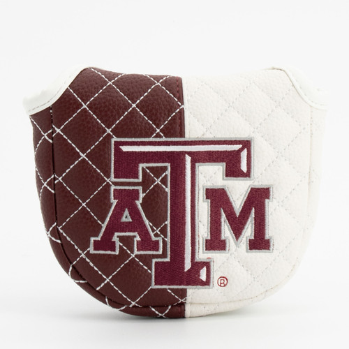 Texas A&M Aggies Split Quilted Golf Mallet Putter Cover