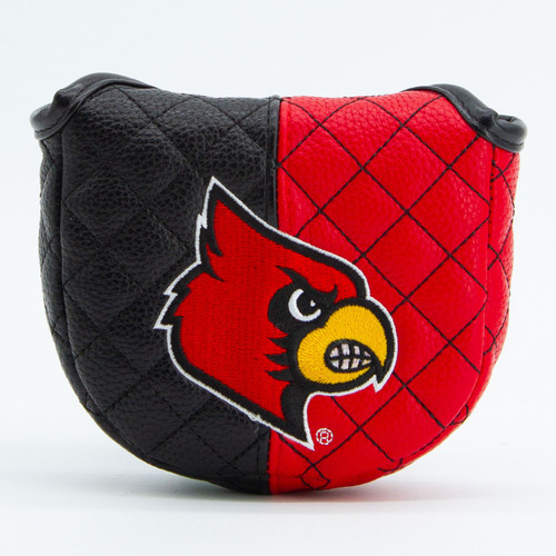 Louisville Cardinals Split Quilted Golf Mallet Putter Cover