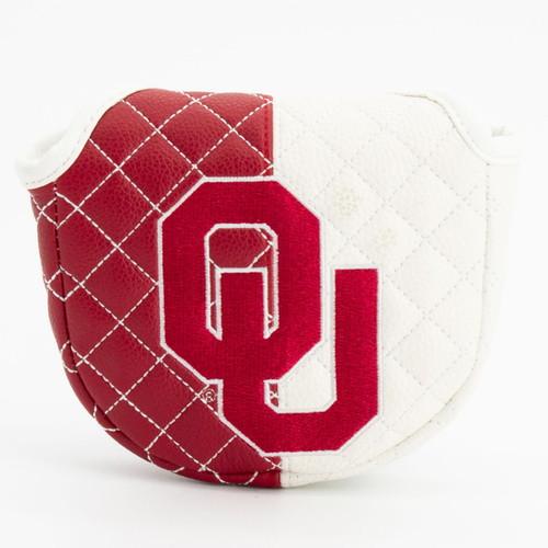 Oklahoma Sooners Split Quilted Golf Mallet Putter Cover