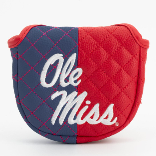 Mississippi Rebels Split Quilted Golf Mallet Putter Cover