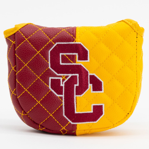 USC Trojans Split Quilted Golf Mallet Putter Cover