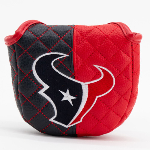 Houston Texans Split Quilted Golf Mallet Putter Cover