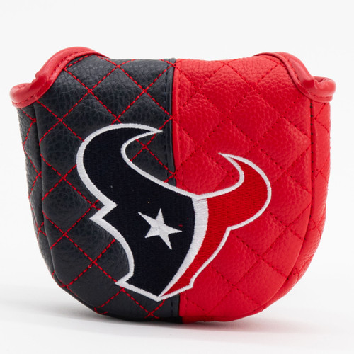 Houston Texans Split Quilted Golf Mallet Putter Cover