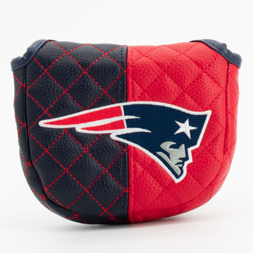 New England Patriots Split Quilted Golf Mallet Putter Cover