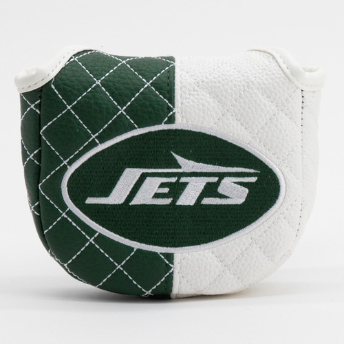 New York Jets Split Quilted Golf Mallet Putter Cover