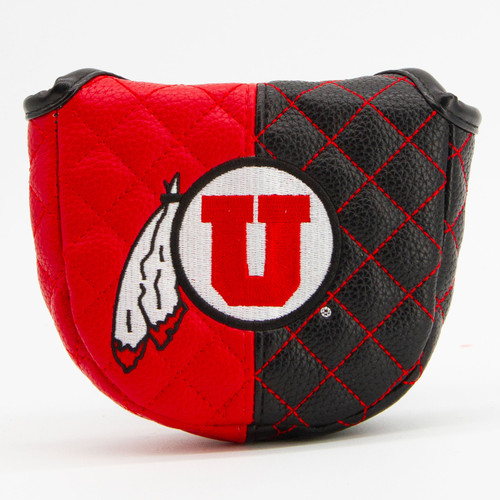 Utah Utes Split Quilted Golf Mallet Putter Cover