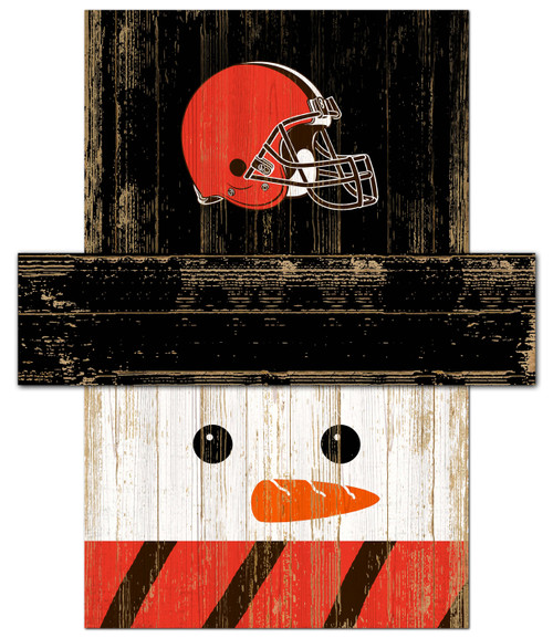 Cleveland Browns 6" x 5" Snowman Head