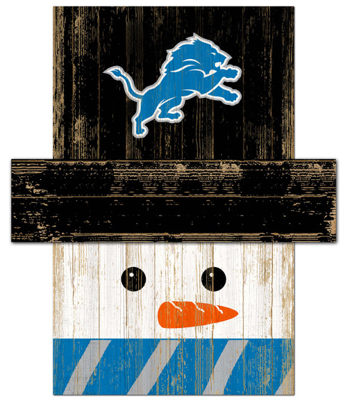 Detroit Lions 6" x 5" Snowman Head