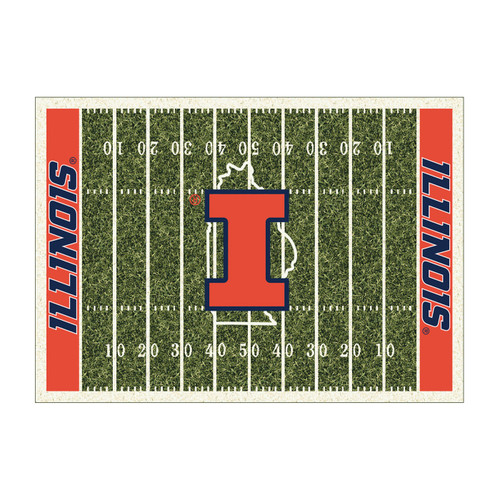 Illinois Fighting Illini Homefield Area Rug