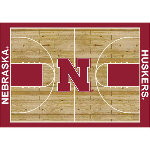 Nebraska Cornhuskers Courtside Area Rug