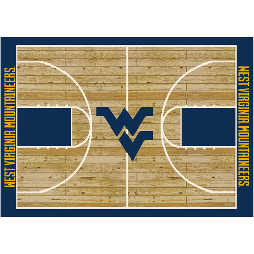 West Virginia Mountaineers Courtside Area Rug