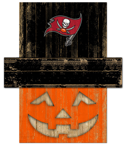 Tampa Bay Buccaneers Pumpkin Head Sign