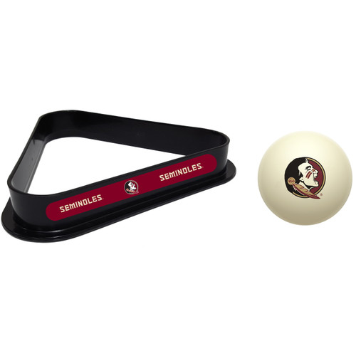 Florida State Seminoles Cue Ball & 8 Ball Billiard Rack