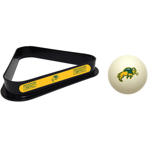 North Dakota State Bison Cue Ball & 8 Ball Billiard Rack