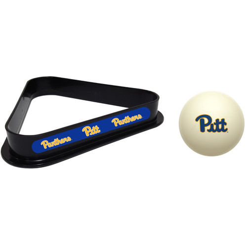 Pittsburgh Panthers Cue Ball & 8 Ball Billiard Rack
