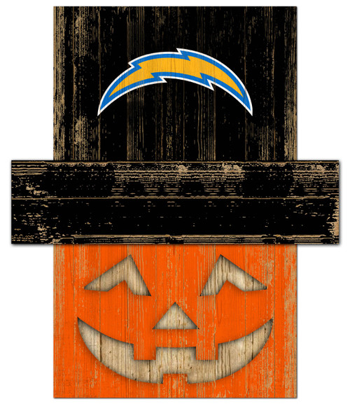 Los Angeles Chargers 6" x 5" Pumpkin Head