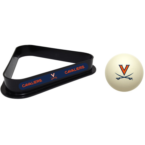 Virginia Cavaliers Cue Ball & 8 Ball Billiard Rack