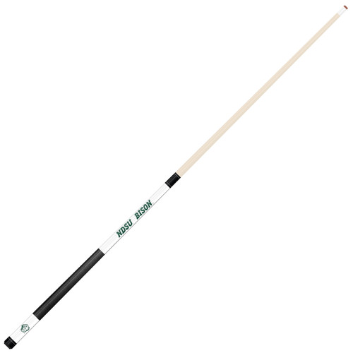 North Dakota State Bison White Laser Etched Pool Cue