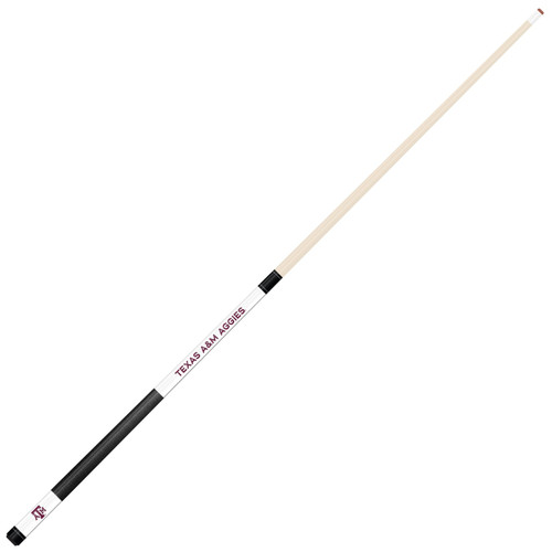 Texas A&M Aggies White Laser Etched Pool Cue