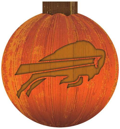 Buffalo Bills 12" Halloween Pumpkin Sign