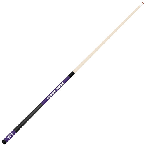 Texas Christian Horned Frogs Color Laser Etched Pool Cue