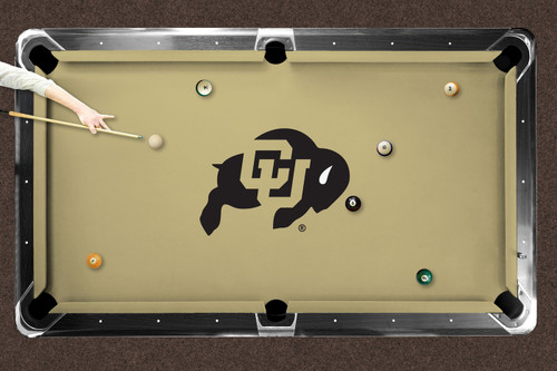 Colorado Buffaloes Logo Pool Table Cloth
