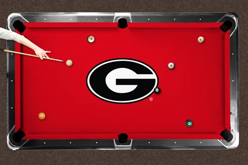 Georgia Bulldogs Logo Pool Table Cloth