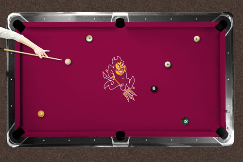 Arizona State Sun Devils Logo Pool Table Felt