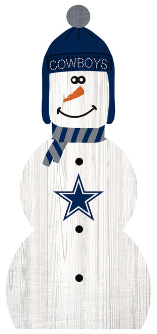 Dallas Cowboys 31" Snowman Leaner