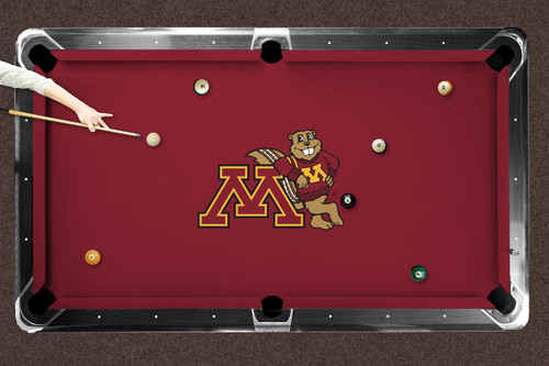 Minnesota Golden Gophers Logo Pool Table Felt