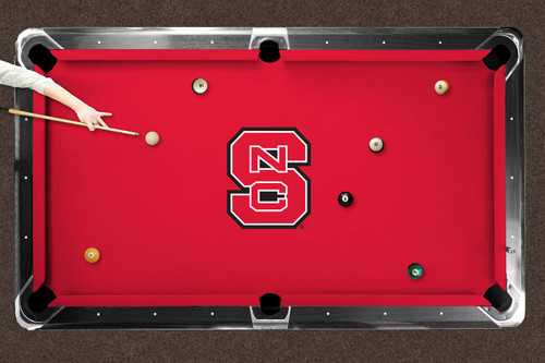 North Carolina State Wolfpack Logo Pool Table Cloth