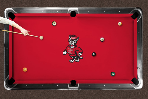 North Carolina State Wolfpack Logo Pool Table Felt
