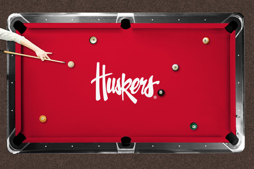 Nebraska Cornhuskers Logo Pool Table Felt