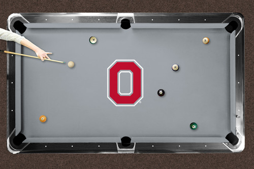 Ohio State Buckeyes Logo Pool Table Felt