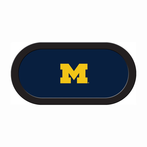Michigan Wolverines 48" x 96" Texas Hold'em Poker Table Felt