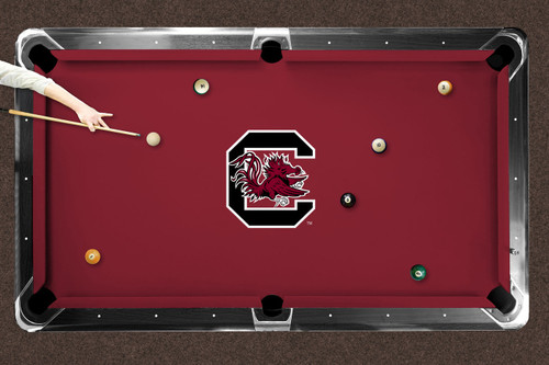 South Carolina Gamecocks Logo Pool Table Cloth