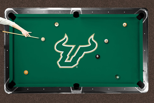 South Florida Bulls Logo Pool Table Cloth