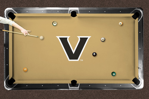 Vanderbilt Commodores Logo Pool Table Cloth