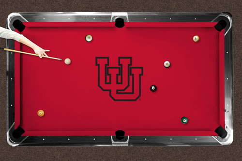 Utah Utes Logo Pool Table Felt