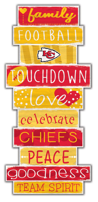 Kansas City Chiefs Celebrations Stack Sign