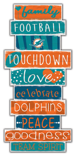 Miami Dolphins Celebrations Stack Sign