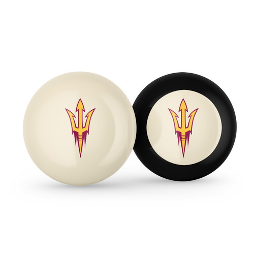 Arizona State Sun Devils Billiard Cue Ball & 8 Ball Combo