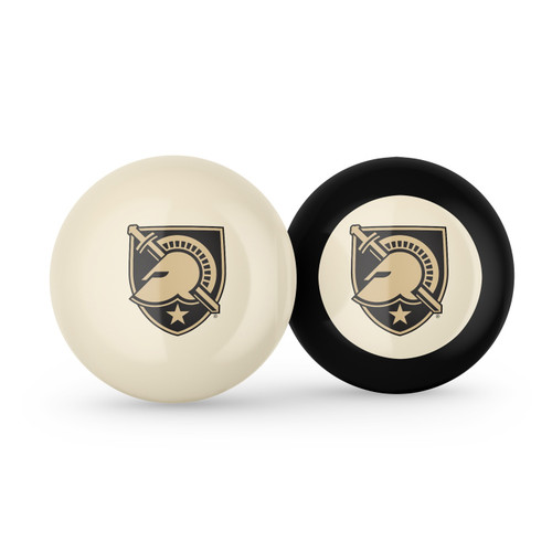 Army Black Knights Billiard Cue Ball & 8 Ball Combo