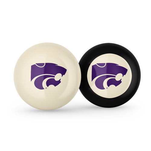 Kansas State Wildcats Billiard Cue Ball & 8 Ball Combo