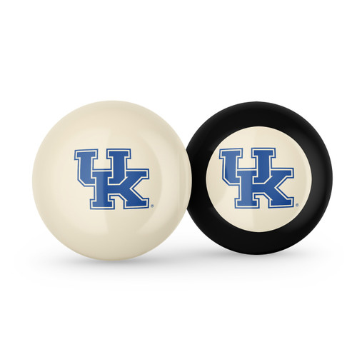 Kentucky Wildcats Billiard Cue Ball & 8 Ball Combo